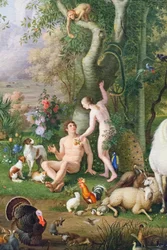 Adam et Ève dans le jardin d
