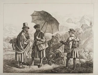 Ernst Welker, Johann Christoph Erhard et les frères Heinrich et Friedrich Philipp Reinhold lors d