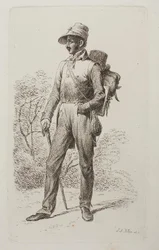 Johann Jacob Kirchner en randonnée