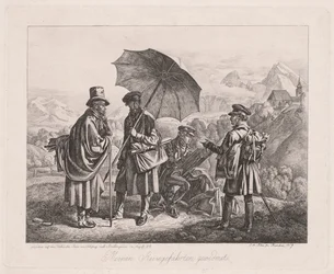 Les artistes en voyage, 1819