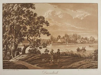 Vue du Dutzendteich près de Nuremberg