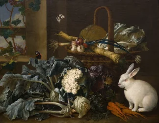 Nature morte avec lapin