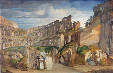 Sermon capucin au Colisée de Rome