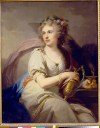 Portrait de la princesse Ekaterina Fyodorovna Dolgorukova (1769-1849) en Hébé.