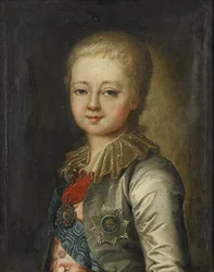 Portrait du grand-duc Alexandre Pavlovitch Alexandre Ier enfant