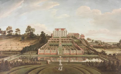 Manoir hollandais avec jardin, 1730
