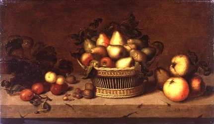 Nature morte de fruits dans un panier