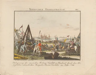 Siège de la forteresse russe Nyslott en Finlande, 1788