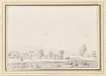 Paysage avec village