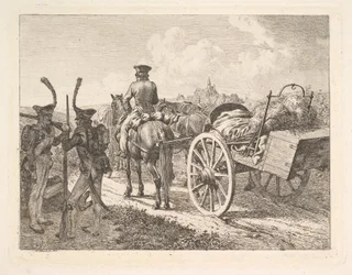 Une Forge Mobile Russe, 1815