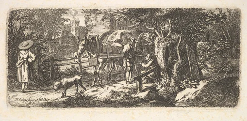 Aumône donnée par un conducteur de charrette, 1814