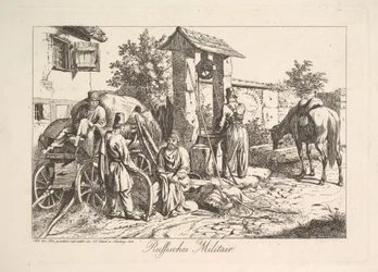 Cosaque au puits, 1815