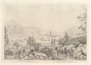 Paysage rural, Radstadt am Tauren, début du XIXe siècle