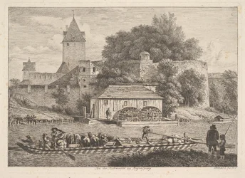 Le Mur de la ville de Regensberg, 1817