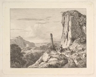 Jeune femme avec six chèvres, 1815