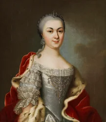 Portrait de la princesse Maria Louise Albertine de Hesse-Darmstadt, vers 1760