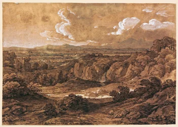Paysage forestier rocheux