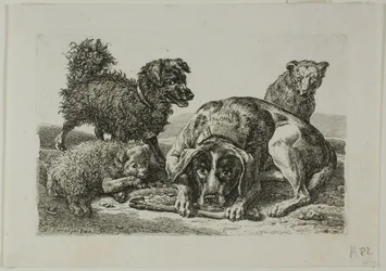 Quatre chiens, de Die Zweite Thierfolge