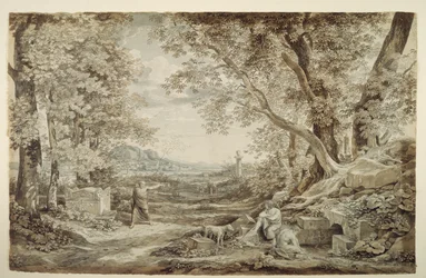 Paysage avec monuments antiques («L