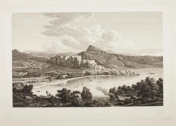 Vue des ruines de Karthaea sur l