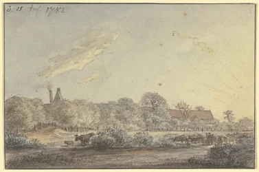 Village niché au milieu des arbres
