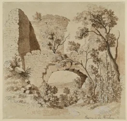 Entrée dans les ruines de Heimburg