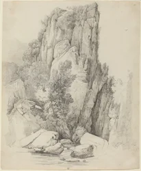 Falaises rocheuses au-dessus d