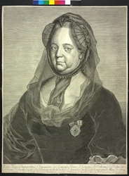 Impératrice du Saint-Empire romain germanique Marie-Thérèse (gravure)