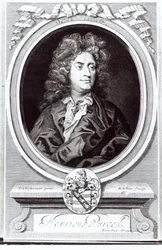 Portrait de Henry Purcell (1659-95), compositeur anglais, gravé par R. White, 1695
