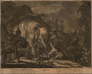 Ca. 1770 mezzotinte allégorique de l