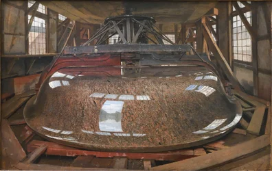 French : Le polissage du bol en granit Grinding of the Granite Bowl
