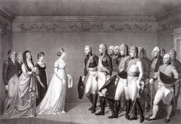 La rencontre entre Louise de Prusse et le prince héritier Alexandre de Russie à Memel, 1805