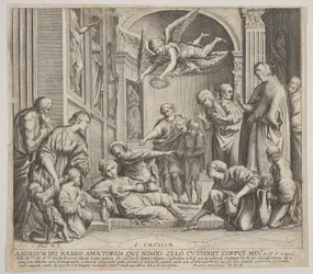 La mort de Sainte Cécile, vers 1640-60