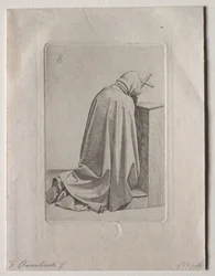 Un moine en prière, 1826
