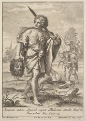 David avec la tête de Goliath, 1705-1762