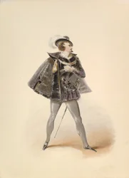 Étude de costume pour Belmonte dans L