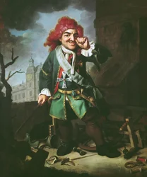Portrait de Clemens Perkeo, fou à la cour de Heidelberg