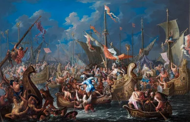 Antoine et Cléopâtre à la bataille d