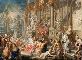 Scène de fontaine devant un palais, 1731-1734