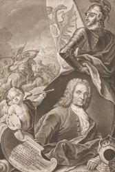 Portrait de Georg Philipp Rugendas 1666-1742