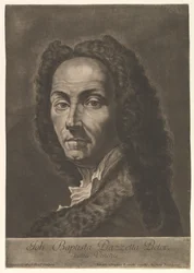 Portrait de Giovanni Battista Piazzetta, début du 18ème siècle