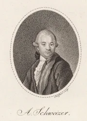 Portrait du compositeur Anton Schweitzer 1735-1787, 1785