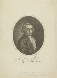 Portrait du compositeur Johann Gottlieb Naumann 1741-1801, vers 1800