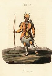 Homme du peuple nomade Evenki