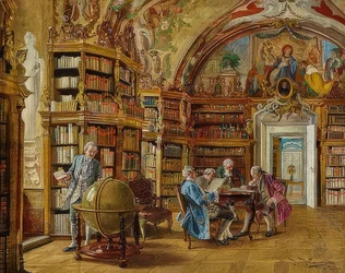 Dans la bibliothèque