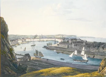 Vue de Dieppe, début du XIXe siècle