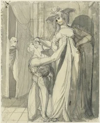 Siegfried et Kriemhild surpris par Hagen