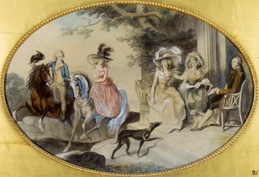 Lady St. Aubyn et sa famille