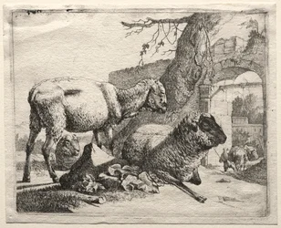 Le muletier sous la porte, 1665