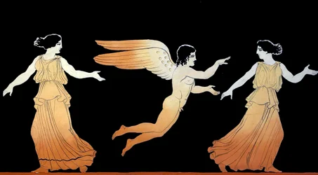 Éros poursuivant deux femmes vers 1796